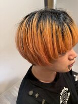 ヘア ルーナ バイ アプリーレ(hair lune by Aprire) 春色ハイトーンブリーチダブルカラーメンスカットマッシュ
