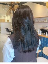 リエットヘアー 西尾市杢左店(Lie-et. hair)&nbsp;ダークアッシュカラーで艶髪/レイヤーカット/透明感｜西尾市