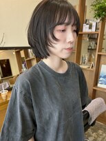 ロプート(Loput) ショートレイヤー×オリーブグレージュ