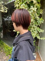クリーク ボイス ヘアー 東原店(CLIQUE voice hair)&nbsp;ハイライト/レッドブラウン/ショートレイヤー