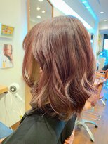 フィオーレ(FIORE)&nbsp;ロングヘアー　レッドバイオレット×シルバー