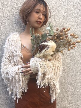 テラス 福島(Terrace) ショートボブ×シアーピンク