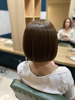 ヘアサロンアンドヘアメイクディー(hair salon hair make D)&nbsp;仙台D　プレミアムケアカラー×切りっぱなしボブ×マッシュstyle