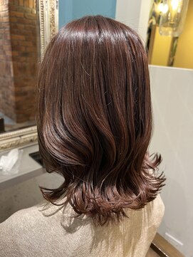 ムーン(moon) #ロングヘア #グレージュカラー #ボブウルフ#ココアベージュ