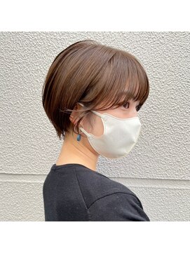 エストアール フクオカ 福岡博多店(est-r. Fukuoka) くびれショート/ショートヘア/透明感カラー
