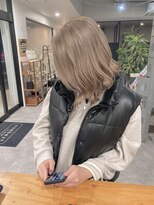 ナンバー(number+)&nbsp;20代30代大人可愛いダブルカラーブリーチハイトーンカラー