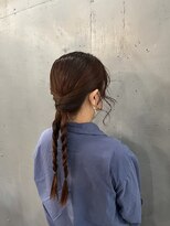 パム 恵比寿(PAM.)&nbsp;タイトな三つ編みアレンジ