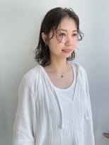 ガリカ 博多(Gallica)&nbsp;【石河安奈】個性派おしゃれニュアンスパーマ/簡単スタイリング