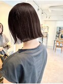 小顔タッセルボブ×美髪[ぱつっとボブ/縮毛矯正/横浜韓国]