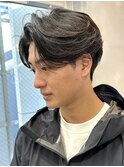 メンズ/センターパート/横分けセンターパート