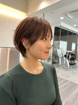 ビューエヒメ(VIEW EHIME)&nbsp;小顔カットミルクティーベージュ韓国風クールショート