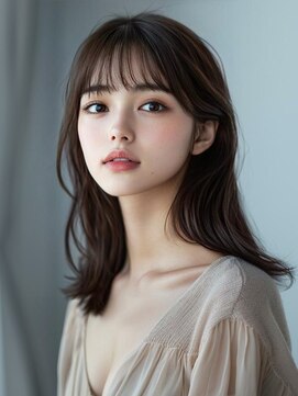 アルトリスト(Altruist Aging×HAIR&SPA) ★ダークアッシュ大人ガーリーボブ着物ミディアムレイヤーカット