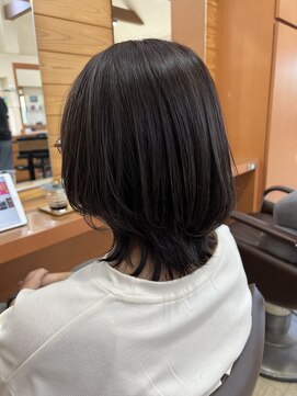 リノアバイフェリア(LINO’A by felia) くびれボブ☆白髪ぼかし30代40代50代60代