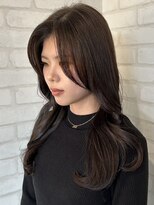 ルノン シェリー(LUNON cheliy)&nbsp;前髪無しスタイル/アッシュブラウン/韓国巻き