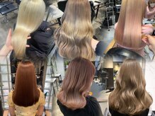 こだわり満載のデザインカラーが人気★【髪に優しいブリーチ・透明感カラー】お任せください！