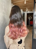 サクラ オモテサンドウ(SAKURA)&nbsp;春色ピンクグラデーション　デザインカラー　表参道