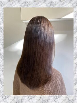 モリオフロムロンドン 三軒茶屋(MORIO FROM LONDON) ブラウンカラー×トリートメントで大人な雰囲気のツヤ髪スタイル