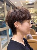 イメチェン外ハネボブ美髪ワイドバングレイヤーショート/大宮