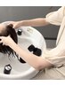 《頭皮ケアで色持ちup♪》カット+夏◎透け感カラー+トリートメント+炭酸ケア