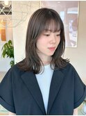 レイヤーカット/顔まわりレイヤー/シースルーバング/大人可愛い