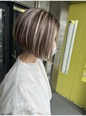 ガルボヘアー桟橋 ハイライト バレイヤージュ
