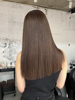 ヨーク(YOKE)&nbsp;ロングレイヤーナチュラルブラウンココアブラウン艶髪