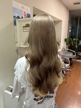 エヌアンドエーコンティ(N&A CONTi) 透明感抜群◎シアーグレージュ×ゆるふわウェーブ/ブリーチ