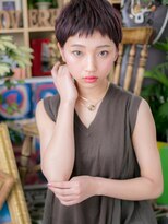 カバーヘア ブリス 川口(COVER HAIR bliss)&nbsp;表情クールに…大人かわいい黒髪ベリーショートA2川口20代30代
