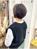 ショート×白髪ぼかしカラー