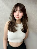 アスター 天神大名店(Aster)&nbsp;小顔に見えるトレンドヘア/黒髪/オリーブグレー/ココアベージュ