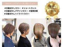 一人一人の白髪に合わせた白髪ぼかしをご提案します[髪質改善]