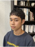 【NICA】ショートバング　メンズショート くせ毛風パーマ ◎上辻