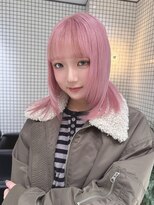 エン 栄店(enne)&nbsp;ミルクティーブラウン/大人ガーリー/ミディアムレイヤーカット