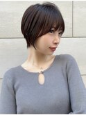 グレージュショートボブ