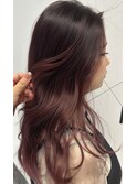 ピンクブラウングラデーション　20代/30代女性