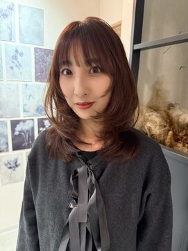 エトワ 中央店(etoi) 大分ミディアムボブレイヤー軽め韓国レイヤーくびれスタイル