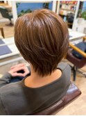 メンズカット センターパート フェザーショート メンズショート