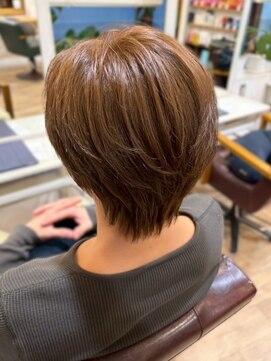 リッチ 横須賀中央店(Rich) メンズカット センターパート フェザーショート メンズショート