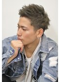 ランダムパーマスリークショートマッシュ束感ショート