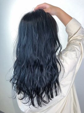 アンダーバーホワイト 高槻店(_WHITE) 【ブリーチあり】ブルーグレージュカラー◎