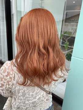 シュガーイシノマキ(SUGAR ishinomaki) 10代20代☆ブリーチオンカラーオレンジ