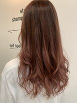 ヘアブランコブランコ 横浜(hair blanco_blanco)&nbsp;似合わせカット/くびれヘア/デザインカラー/艶ボルドー[横浜駅]