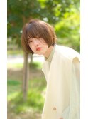 大人可愛いマッシュショートボブ×チョコレートブラウン
