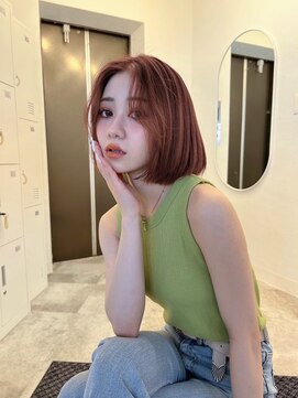 ボタン ハカタ(VOTAN hakata) 【柿本真優】ボブ×オレンジブラウン