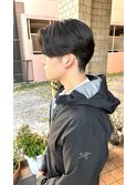 センターパート×ニュアンスパーマ