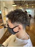ツイストパーマ×ハイライト