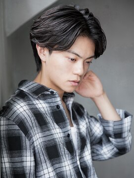 カライングドゥ(ing deux) スーツ短髪ツーブロック束感モテる黒髪シークレットパーマ流行