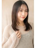 前下がりレイヤーカット美髪エアストレートZ志木20代30代40代