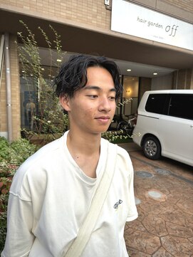 ヘアガーデン オフ(hair garden off) 【センターパート × ツイスパ】