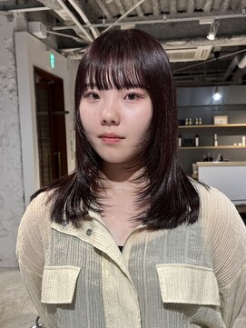 コフィー バイ メルト 吉祥寺(cofy by melt) 【中澤彩乃】レイヤーカットダークブラウン韓国風ロングレイヤー